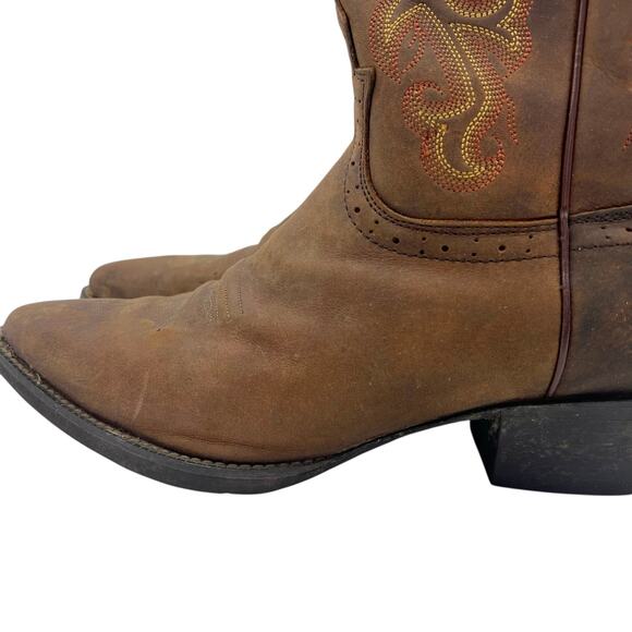 Justin Womens Sorrell Apache Stampede Western Cowgirl Leather Boots Sz 10B - Picture 9 of 16